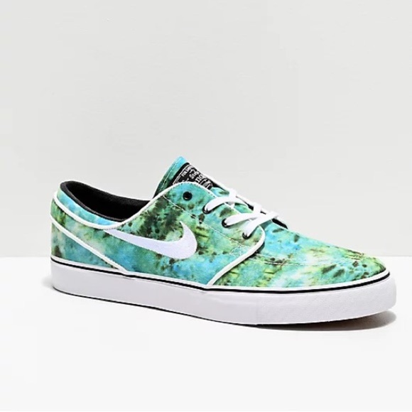 Green Blue Tie Dye Nike SB Stefan Janoski